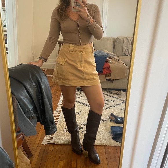 Frye Jackie button boots dark brown